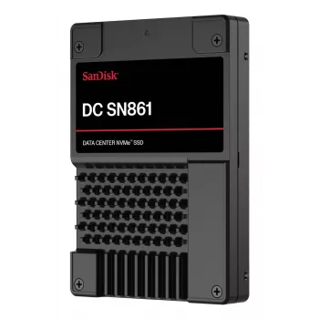 SSD|SANDISK|DC SN861|1920 GB|PCI Express 5.0|NVMe Ναι|Ταχύτητα εγγραφής 3600 MB/s|Ταχύτητα ανάγνωσης 13700 MB/s|U.2|MTBF 2500000 h|WUS6BA119PSP9X30TS2525