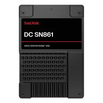 SSD|SANDISK|DC SN861|1920 GB|PCI Express 5.0|NVMe Ναι|Ταχύτητα εγγραφής 3600 MB/s|Ταχύτητα ανάγνωσης 13700 MB/s|U.2|MTBF 2500000 h|WUS6BA119PSP9X30TS2525