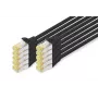 Καλώδιο Patch DIGITUS - CAT6a - S/FTP - Snagless - Cu - 0,5m - μαύρο - 10 τεμ.
