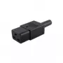 Microconnect C19PLUG καλώδιο τροφοδοσίας, μαύρο, υποδοχή C19