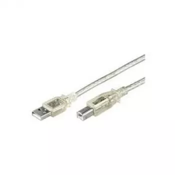 Microconnect USBAB5T Καλώδιο USB USB 2.0 5 m USB A USB B διαφανές