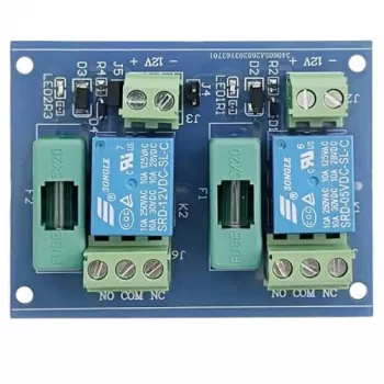 Μονάδα ρελέ 2 καναλιών 12V DC