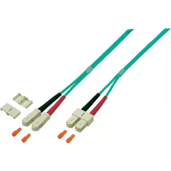 EFB Elektronik O0318.2 Διπλό LWL-Patchkabel, SC-SC, OM4 50/125 µm, LSZH, 2 m, μωβ