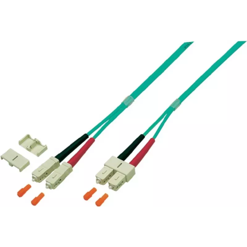 EFB Elektronik O0318.2 Διπλό LWL-Patchkabel, SC-SC, OM4 50/125 µm, LSZH, 2 m, μωβ