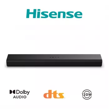 Hisense HS1000 Soundbar 2.0 Κανάλια 60W Bluetooth HDMI ARC USB AUX Οπτική Μαύρο