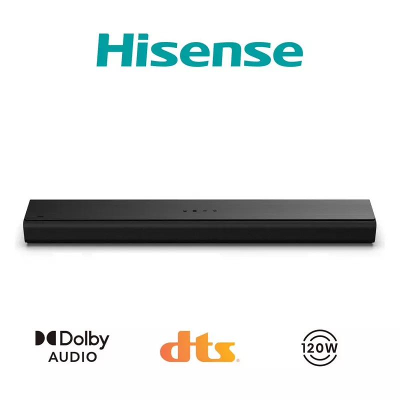 Hisense HS1000 Soundbar 2.0 Κανάλια 60W Bluetooth HDMI ARC USB AUX Οπτική Μαύρο