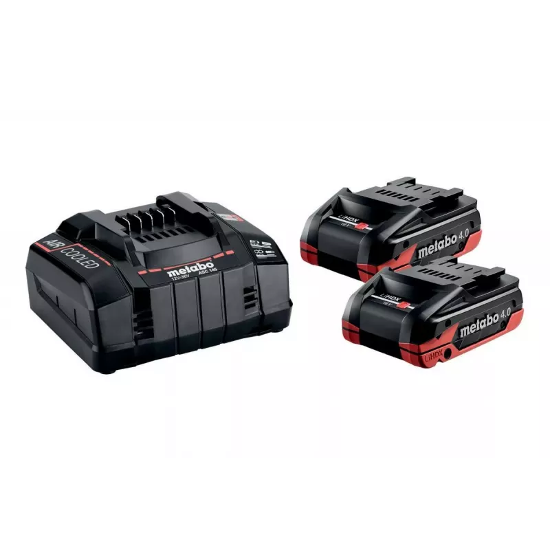METABO 18V 4.0Ah LiHD Xtreme Μπαταρία 2 τεμ. + ASC 290 Φορτιστής