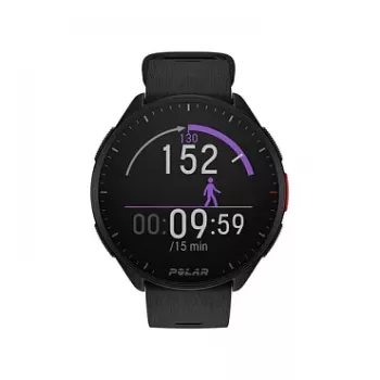 Polar Pacer GPS Ρολόι Τρεξίματος - Night Black - Λουράκι S/L - Οθόνη MIP 1,2 ιντσών - 32 MB - Bluetooth