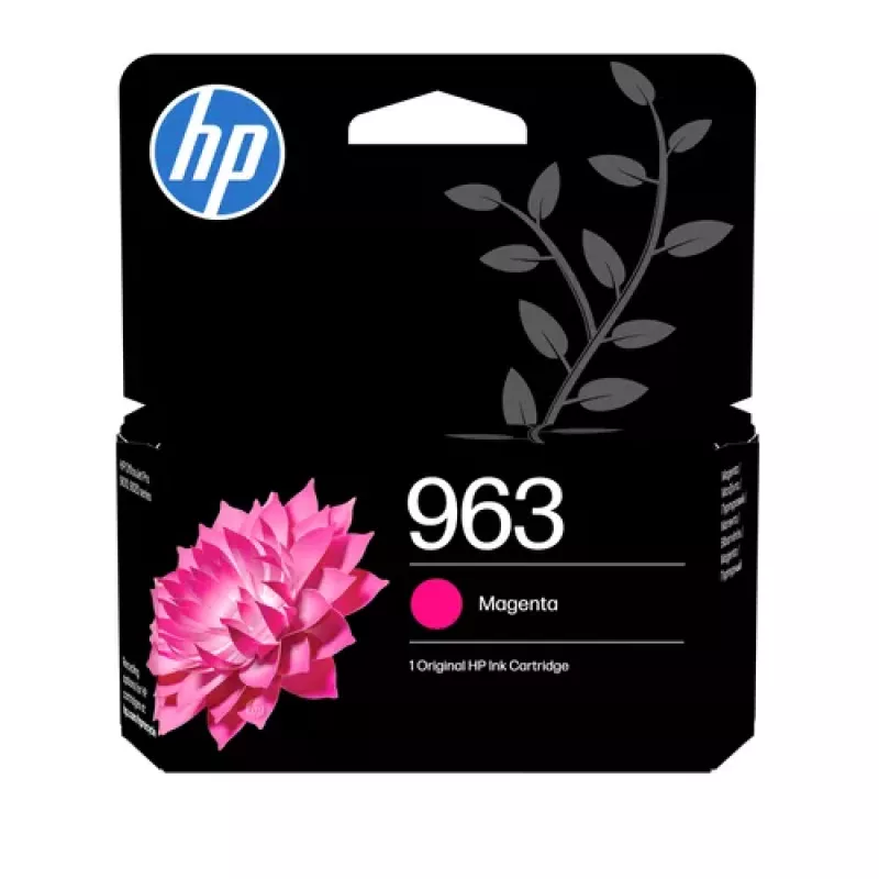 HP 963 Γνήσιο Μελανοδοχείο Magenta Standard Yield 9,5 ml