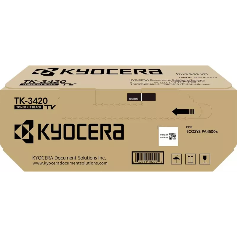 Kyocera Γνήσιο Τόνερ TK-3420 Black 15000 Σελίδες