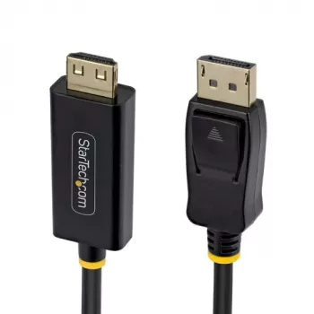 StarTech.com 4,5 m Καλώδιο Προσαρμογέα DisplayPort σε HDMI με Συνδέσμους Ασφάλισης, 4K 60Hz HDR, Μαύρο