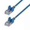 StarTech.com καλώδιο σύνδεσης Cat6a εξαιρετικά λεπτό χωρίς προεξοχές 0,5 m (1,6 ft), RJ-45 U/FTP, 34AWG, 10 Gbps, μπλε