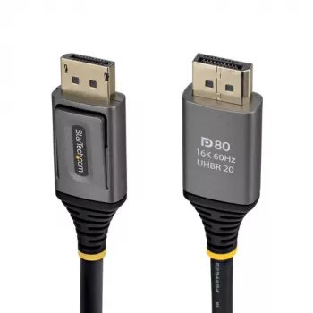 StarTech.com 2 m Καλώδιο DisplayPort 2.1, DP80, Βύσμα σε Βύσμα (DP21V-2M-DP80-CABLE)