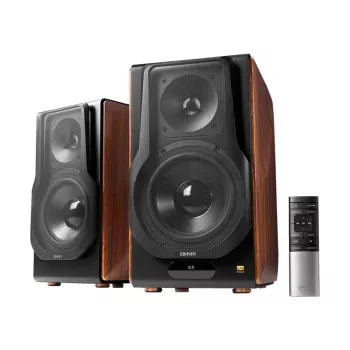 Edifier S3000MKII Premium Ασύρματα Ηχεία Ραφιέρας 2.0, Καφέ