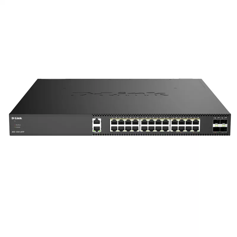 D-Link DXS-1250-28YP/E Smart Managed Multi-Gigabit PoE++ Switch με 4 x 25G SFP28 Uplinks