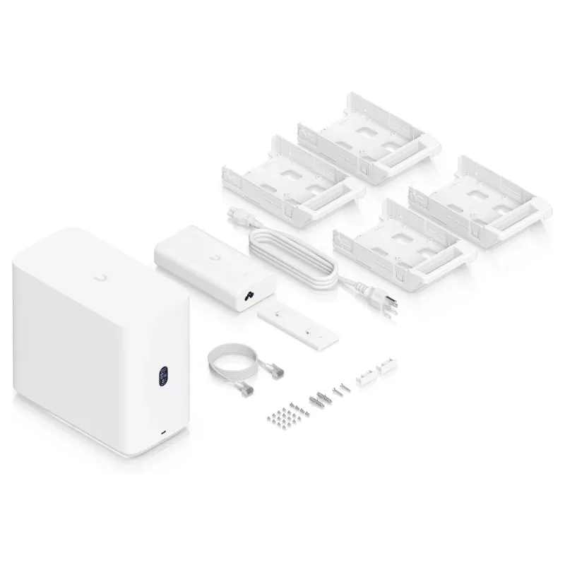 Ubiquiti UNAS-4-W NAS Server 4 Θέσεων, Λευκό, 4GB RAM, 1x 2.5GbE, 1x Επέκταση USB-C