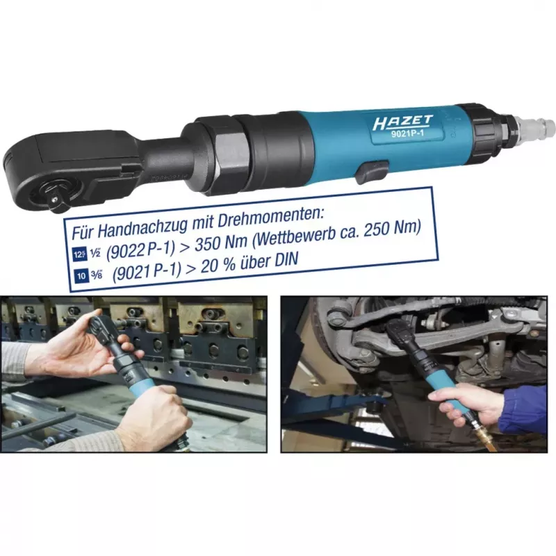 HAZET 9022P-1 πνευματικό κατσαβίδι καστάνιας, 1/2 ίντσας, 95 Nm, μαύρο/μπλε