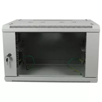 ALLNET 19 ιντσών Επιτοίχιο ντουλάπι 9U 1 τεμ. Βάθος 450mm Ανοιχτό γκρι Flat Pack σειρά SMA