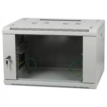 ALLNET 19 ιντσών Επιτοίχιο ντουλάπι 15U 1 τεμ. Βάθος 600mm Ανοιχτό γκρι Flat Pack σειρά SMA