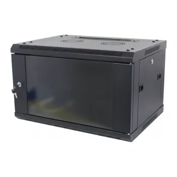 ALLNET 19 ιντσών Επιτοίχιο ντουλάπι 12U 1 τεμ. Βάθος 450mm Μαύρο αποσυναρμολογημένο ως κιτ σειρά SMA