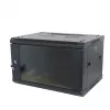 ALLNET SMA-Series 19 ιντσών Επιτοίχιο ντουλάπι 9U 1 τεμ. Βάθος 600mm Μαύρο Flat Pack