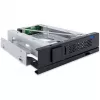 ICY DOCK TurboSwap MB171SP-1B αφαιρούμενη θήκη χωρίς δίσκο φορέα και χωρίς ανεμιστήρα για HDD SAS/SATA 3,5 ιντσών, για θέση 5,25 ιντσών