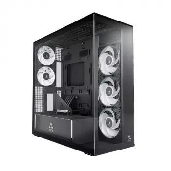 ARCTIC Xtender VG Midi-Tower Κουτί PC, ATX, Μαύρο, διάφανο γυαλί