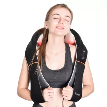 RENPHO U-Neck 1 Shiatsu Συσκευή Μάλαξης Αυχένα και Ώμων με Θερμότητα, 8 αμφίδρομους περιστρεφόμενους κόμβους, 3 ταχύτητες, Μαύρο
