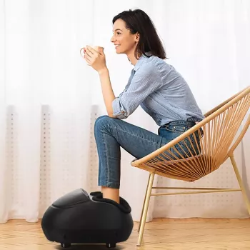 RENPHO Shiatsu Συσκευή Μάλαξης Ποδιών για Περιτονίτιδα, Μαύρη