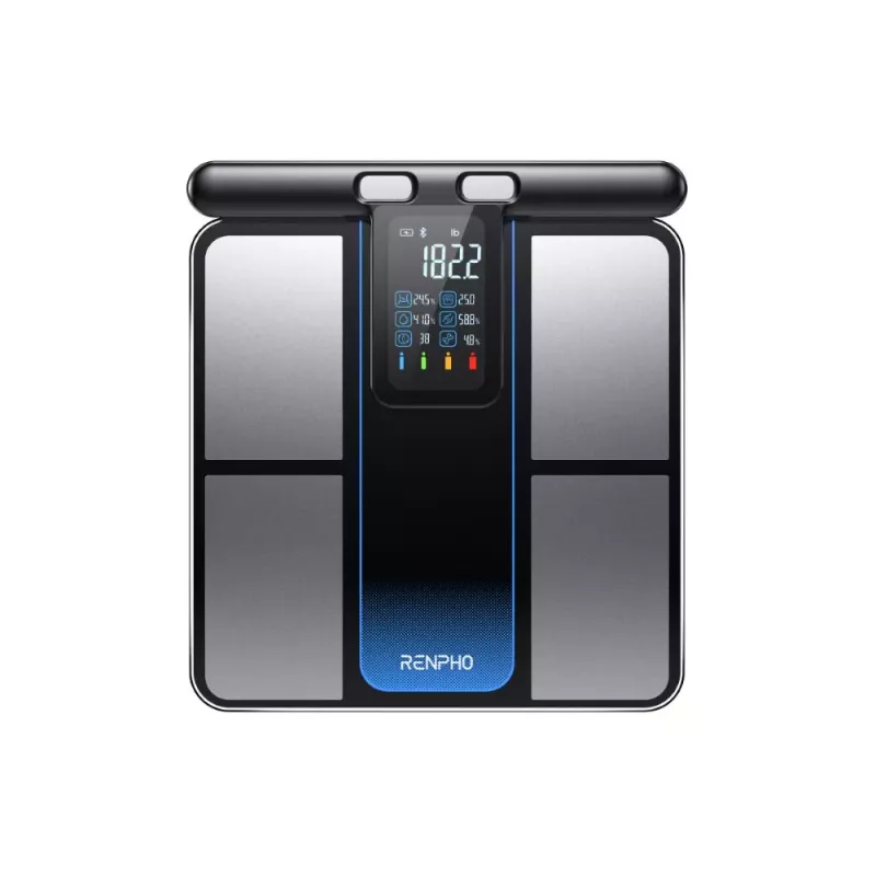 RENPHO MorphoScan MSC01 Ζυγαριά, Μαύρο/Ασημί, USB-C, Bluetooth