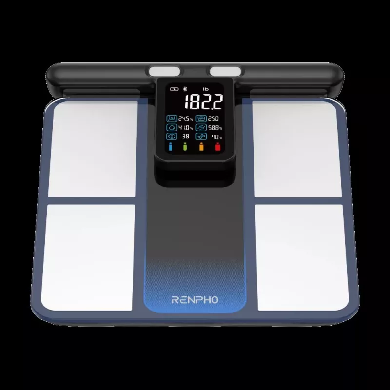 RENPHO MorphoScan MSC01 Ζυγαριά, Μαύρο/Ασημί, USB-C, Bluetooth