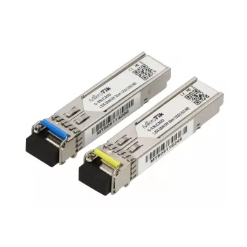MikroTik SFP Module S-3553LC20D, 1,25 Gb/s, 20 km, Single-Mode, ζεύγος (T1310nm/R1550nm) + (T1550nm/R1310nm)