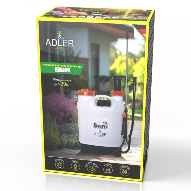 Adler AD 6810 ψεκαστήρας πλάτης 16L