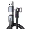 STATIK PowerPivot Pro Πλεκτό καλώδιο Nylon USB-C σε USB-C 3m Μαύρο