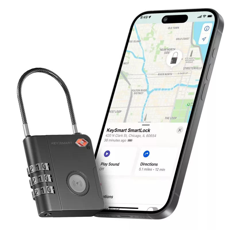 KEYSMART SmartLock TSA Approved Find My Κλειδαριά Μαύρο