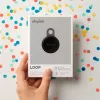 Chipolo LOOP – Επαναφορτιζόμενος ιχνηλάτης Bluetooth με βρόχο σιλικόνης για iOS & Android, συσκευασία 4 τεμ. (Charcoal, Chalk, Navy, Coral)