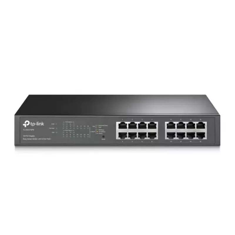 TP-LINK TL-SG1016PE 16-Port Gigabit Easy Smart PoE+ Switch (110W, 8 Θύρες PoE+, Rackmountable)