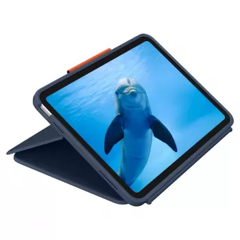 Logitech Rugged Combo 4 Touch θήκη πληκτρολογίου με Trackpad για Apple iPad 10. γενιάς - Classic Blue - Pan Nordic QWERTY