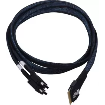 Microchip Adaptec εσωτερικό καλώδιο NVMe 1x SFF-8654 x8 σε 2x SFF-8612 x4 (OCuLink) 0,8 m SlimSAS σε OCuLink για μονάδες NVMe