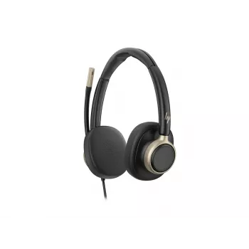 HP Poly Mission 825 ενσύρματο στερεοφωνικό USB headset με ANC - μαύρο