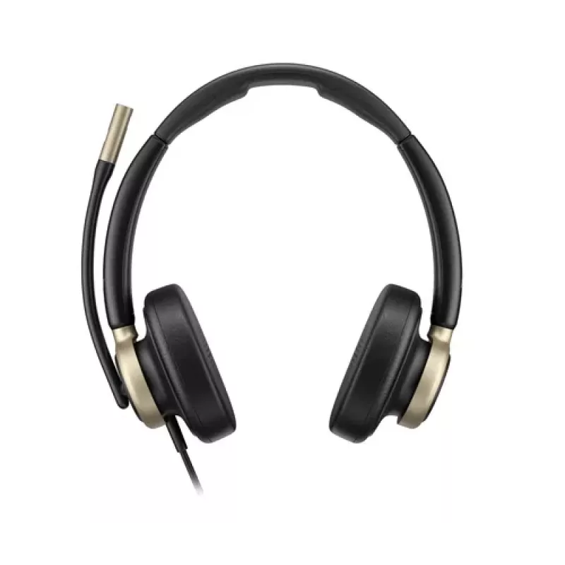 HP Poly Mission 825 ενσύρματο στερεοφωνικό USB headset με ANC - μαύρο