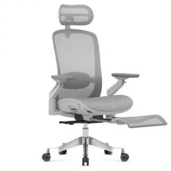 MARK ADLER Leadpro 8.7 γκρι καρέκλα γραφείου με προσκέφαλο και μηχανισμό ταλάντωσης