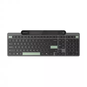 Lenovo Self-Charging Bluetooth Πληκτρολόγιο Λιθουανικό Μαύρο