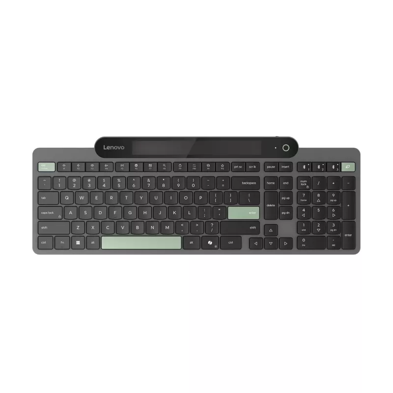Lenovo Self-Charging Bluetooth Πληκτρολόγιο Λιθουανικό Μαύρο
