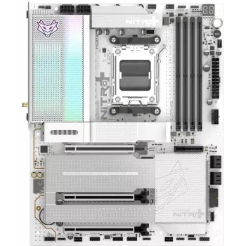 SAPPHIRE NITRO+ X870EA PHANTOMLINK P.E Μητρική, AMD X870E, Socket AM5, DDR5, Wi-Fi 7, λευκό/μαύρο