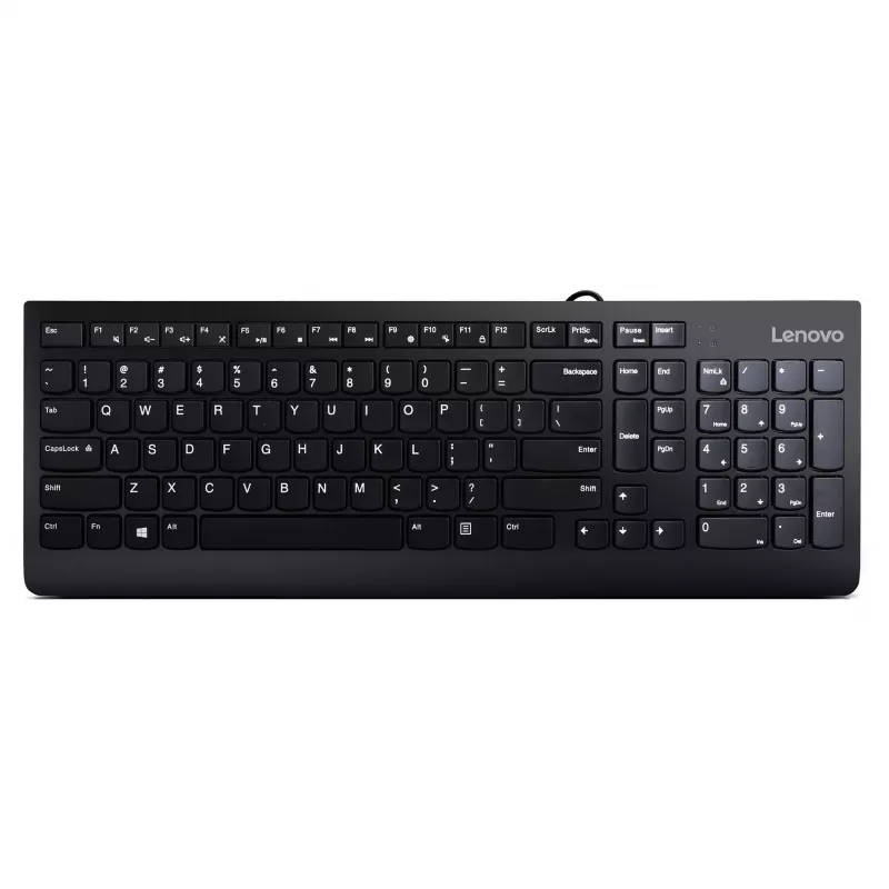 Lenovo 300 USB Πληκτρολόγιο - US English QWERTY - μαύρο
