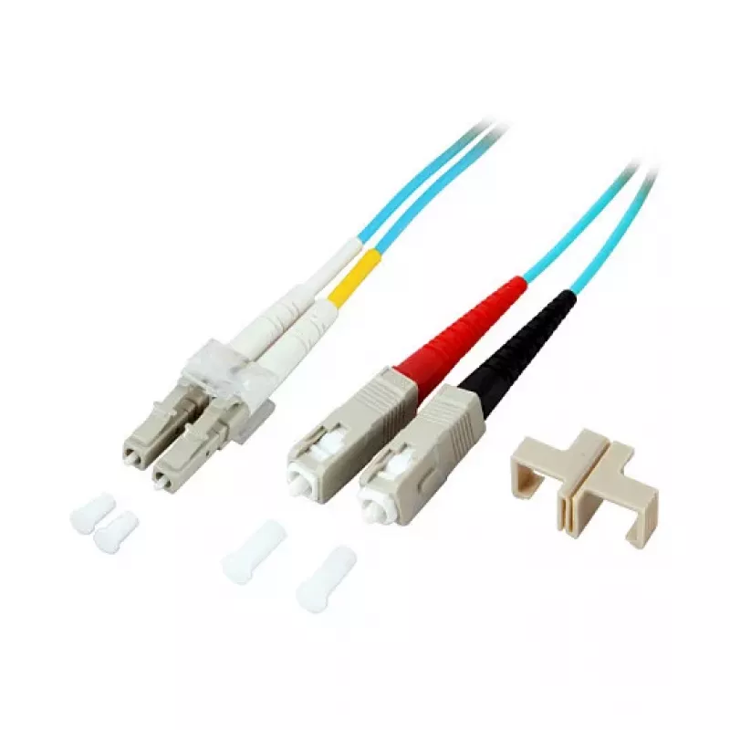 EFB Duplex Patch Καλώδιο LC-SC OM3 20m LSZH 2mm Aqua