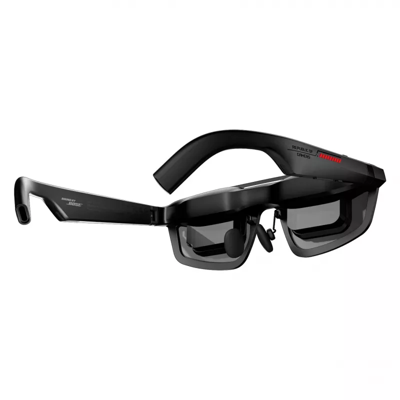 ASUS ROG XREAL R1-N γυαλιά AR gaming 240 Hz, στενό μέγεθος IPD 63 (57-66 mm), μαύρα