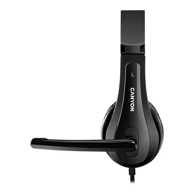CANYON PC Headset CHSU-1 PC Mic USB 2m Μαύρο