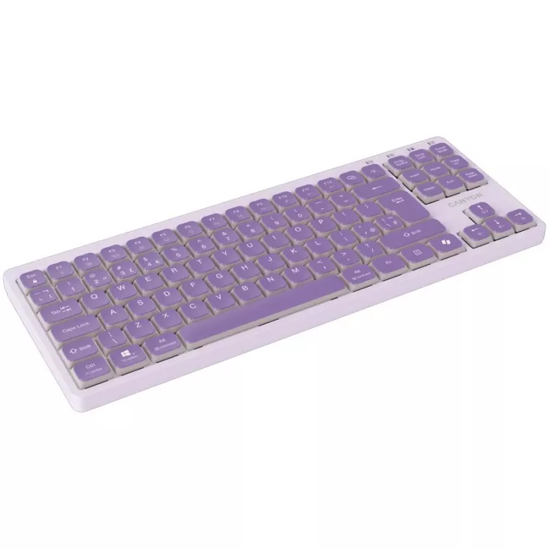 CANYON Πληκτρολόγιο OnType 10 Low Profile EN Ενσύρματο Μωβ